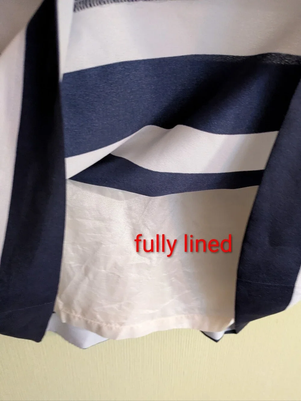 J. Crew Nautical Sailorcore Slip Racerback Dress Navy Blue & White Stripes Woven